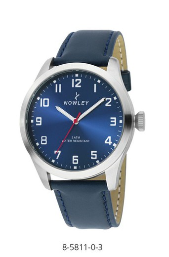 Nowley Men's Watch 8-5811-0-3 Blue Leather