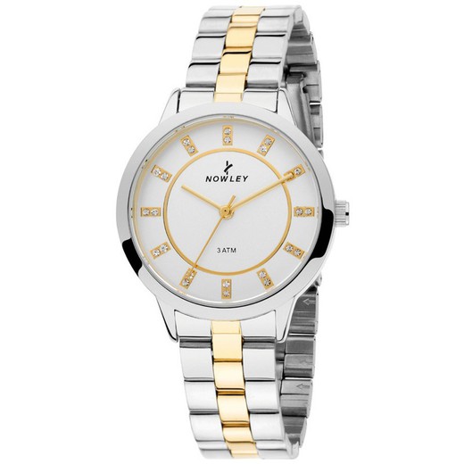 Reloj Nowley Mujer 8-0054-0-0 Acero Bicolor Dorado