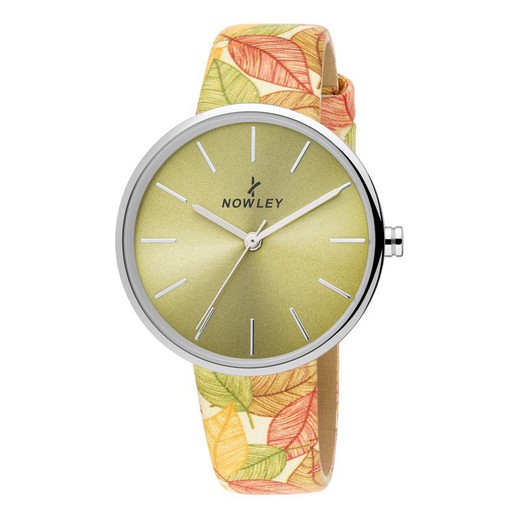 Nowley Women's Watch 8-0056-0-3 Multicolor Flowers Green.