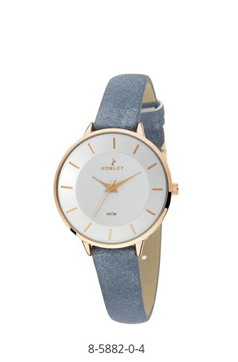 Montre Femme Nowley 8-5882-0-4 Cuir Bleu