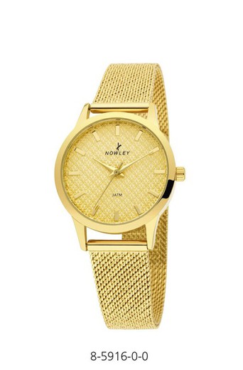 Reloj Nowley Mujer 8-5916-0-0 Dorado Esterilla