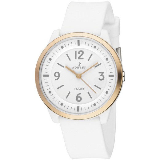 Orologio da donna Nowley 8-6280-0-1 Bianco sportivo