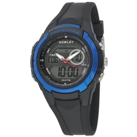 Reloj Nowley Niño 8-6264-0-3 Sport Negro Bicolor Azul