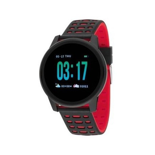 Reloj Nowley Smartwatch 21-2022-0-1 Sport Negro Rojo