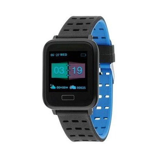 Nowley Smartwatch 21-2023-0-2 Sport Schwarz Blau Uhr
