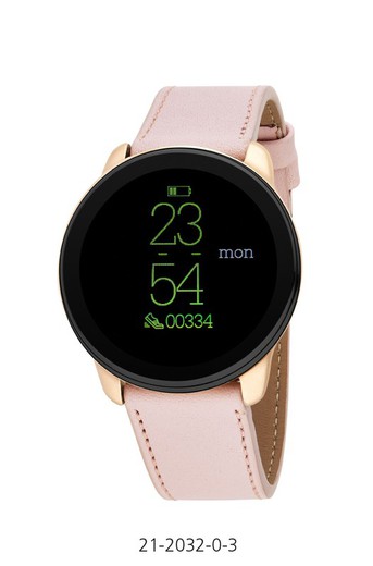 Nowley Smartwatch 21-2032-0-3 Δερμάτινο ροζ