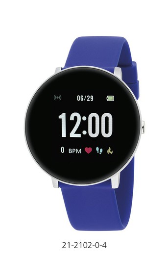 Nowley Smartwatch 21-2102-0-4 Sport blauw horloge