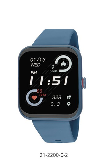 Nowley Smartwatch 21-2200-0-2 Sport Blauw Horloge
