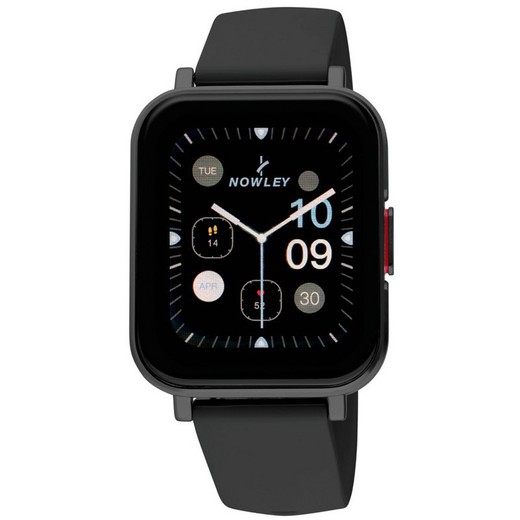 Nowley Smartwatch 21-2203-0-2 Sportzwart horloge