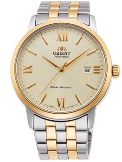 Orient Herrenuhr AC0F08G10B Automatik Bicolor Silber Gold