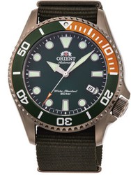 Orient Man Watch AC0K04E10B Automatic Nylon Green