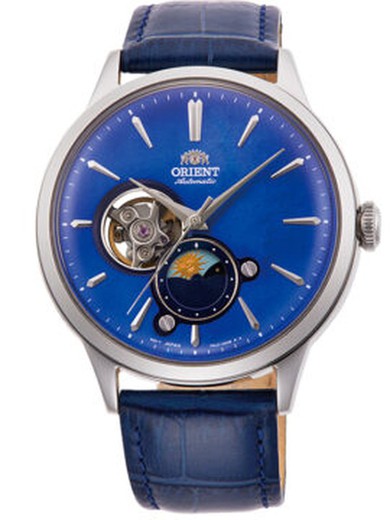 Orient Men's Watch AS0103A10B Automatic Blue Leather