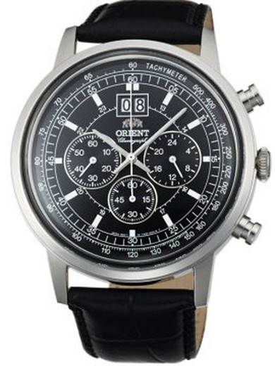 Orient Herreur FTV02003B0 Sort Læder