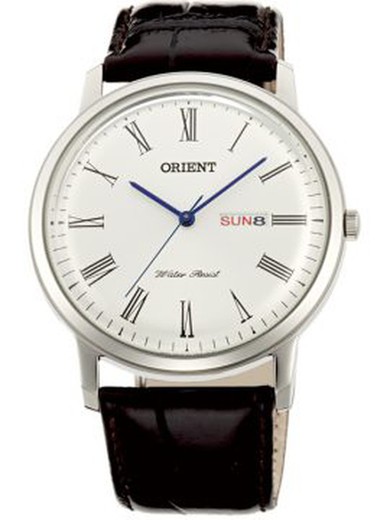 Ανδρικό ρολόι Orient FUG1R009W6 Μαύρο Δερμάτινο