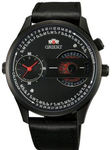 Orient Men's Watch FXC00002B0 Automatic Leather Black