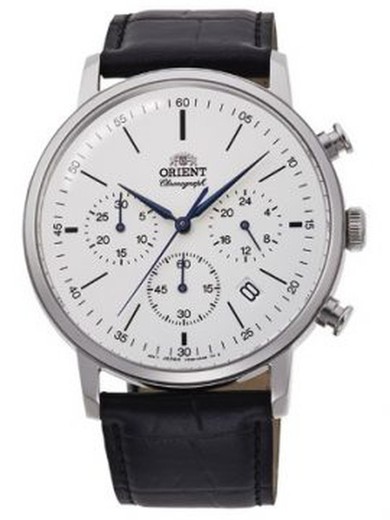 Orient Herrenuhr RA-KV0405S10B Schwarzes Leder