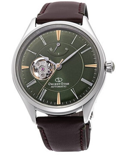 Zegarek męski Orient Star RE-AT0202E00B automatyczny brązowy skóra