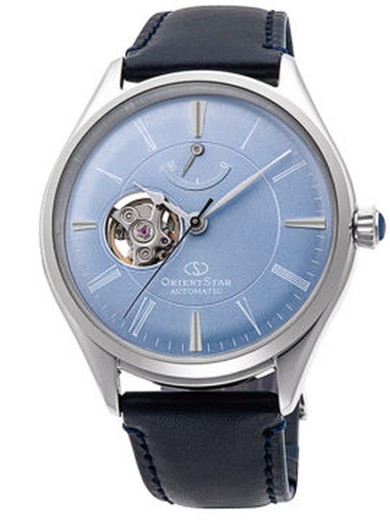 Orient Star Men's Watch RE-AT0203L00B Automatic Blue Leather