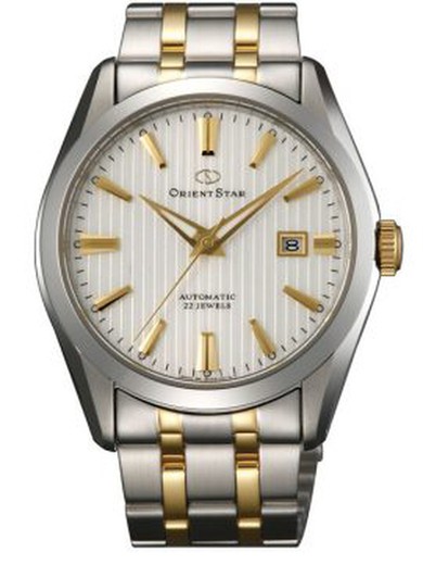 Relógio Orient Star Masculino SDV02001W0 Automático Bicolor Prata Ouro