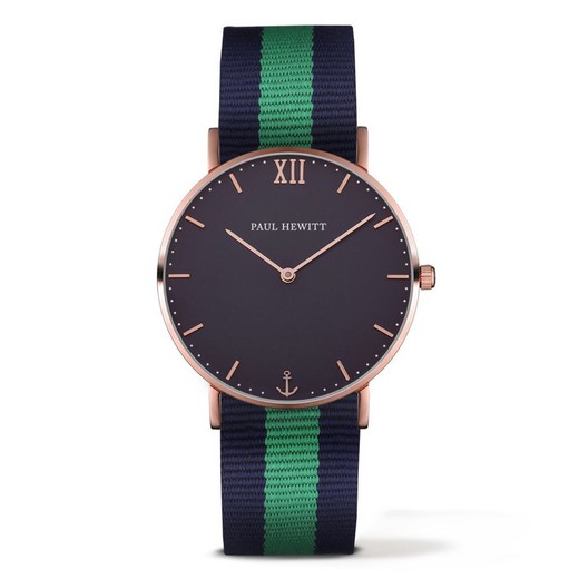 Reloj Paul Hewitt Hombre PH-SA-R-ST-B-NG-20 Nylon Azul Bicolor  Verde