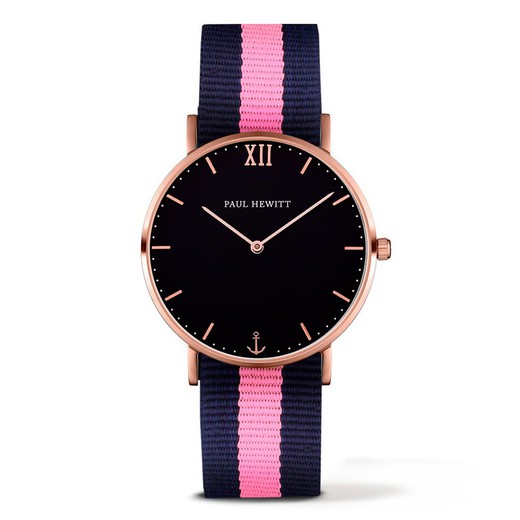 Reloj Paul Hewitt Hombre PH-SA-R-ST-B-NLP-20 Nylon Azul Bicolor  Rosa