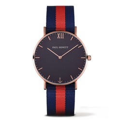 Reloj Paul Hewitt Hombre PH-SA-R-ST-B-NR-20 Nylon Azul Bicolor  Rojo