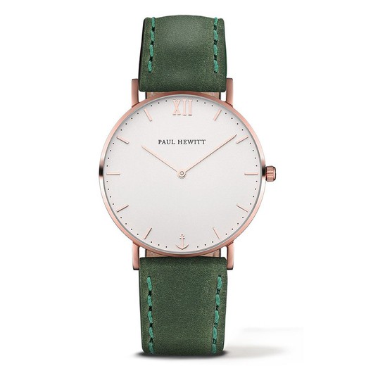 Reloj Paul Hewitt Hombre PH-SA-R-ST-W-12M Piel Verde