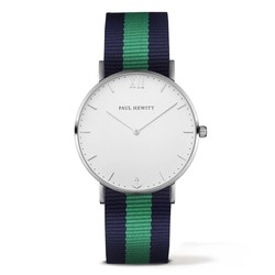 Reloj Paul Hewitt Hombre PH-SA-S-ST-W-NG-20 Nylon Azul Bicolor  Verde