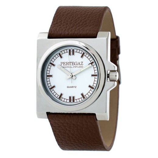 Reloj Pertegaz Hombre PDS-018-M Piel Marron