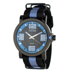 Reloj Pertegaz Hombre PDS-023-NA Nylon Negro Bicolor  Azul