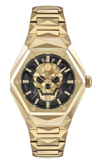 Reloj Philipp Plein Mujer PWADA0524 Dorado Skull Spikes Lady