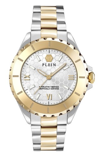 Reloj Philipp Plein Mujer PWPOA0424 Acero Bicolor Dorado Plein Heaven