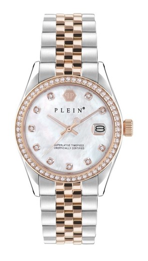 Reloj Philipp Plein Mujer PWYAA0223 Acero Bicolor Rosa Date Superlative