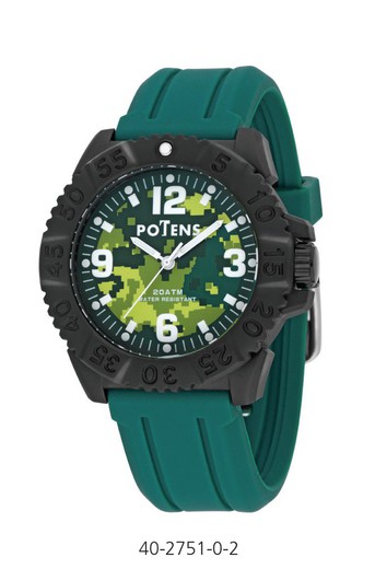 Potens Herrenuhr 40-2751-0-2 Sport Green