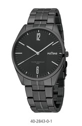 Potens Men's Watch 40-2843-0-1 Steel Black