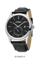 Reloj Potens Hombre 40-2848-0-4 Piel Negra