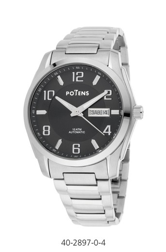 Potens Herrenuhr 40-2897-0-4 Stahl