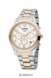 Potens Men's Watch 40-2909-0-0 Bicolor Steel Gold