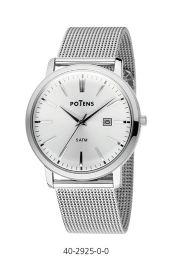 Potens Men's Watch 40-2925-0-0 Milano Steel
