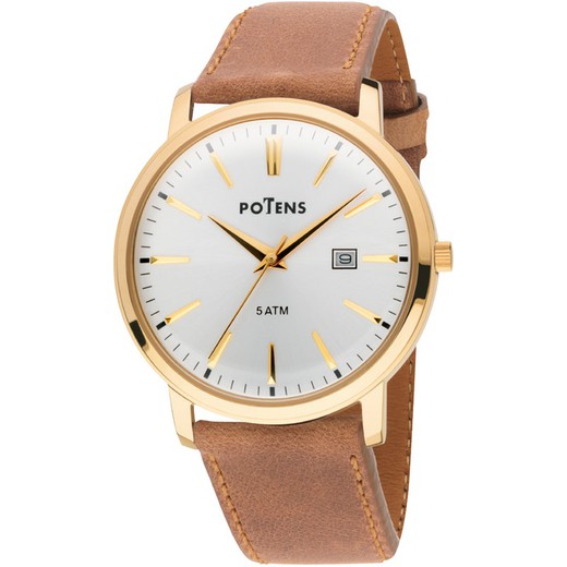 Montre Homme Potens 40-2926-0-1 Cuir Marron