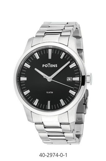 Ανδρικό ρολόι Potens 40-2974-0-1 Steel