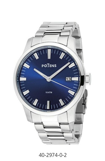 Potens Men's Watch 40-2974-0-2 Steel
