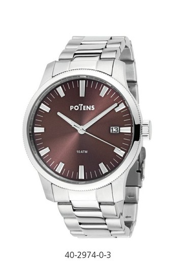 Potens Ανδρικό ρολόι 40-2974-0-3 Steel