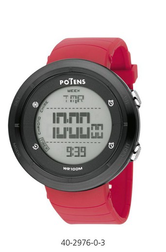 Reloj Potens Hombre 40-2976-0-3 Sport Rojo