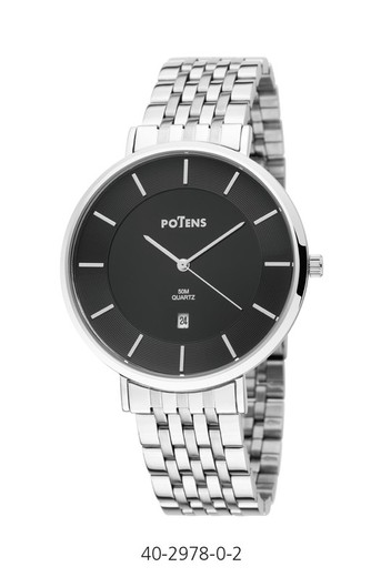 Potens Herenhorloge 40-2978-0-2 Staal