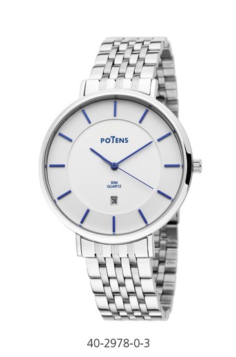 Potens Herenhorloge 40-2978-0-3 Staal