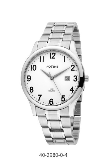 Potens Herenhorloge 40-2980-0-4 Staal