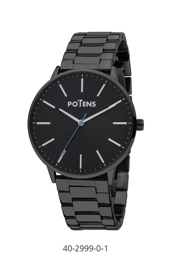 Potens herenhorloge 40-2999-0-1 zwart