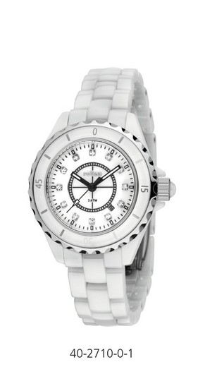 Reloj Potens Mujer 40-2710-0-1 Cerámica Blanca