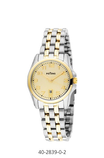 Γυναικείο ρολόι Potens 40-2839-0-2 Bicolor Steel